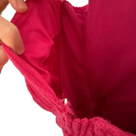 Peixoto Flynn Dress in Raspberry Crush Size XS Underwire, Ribbed, Hot Pink - Picture 10 of 11